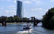 De kans dat de Europese Centrale Bank (ECB) op 6 juni de rente verlaagt is zeer groot. Foto: ECB-gebouw in Frankfurt. beeld AFP, Kirill Kudryavtsev 
