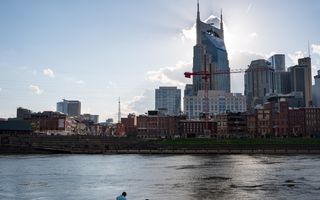 De stad Nashville in de Amerikaanse staat Tennessee. beeld AFP, Seth Herald
