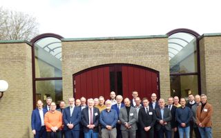 Gezamenlijke vergadering van de synodes van DGK en GKN, op 16 maart 2024 in Harderwijk. beeld Johan de Leeuw