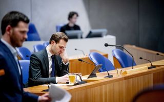 Staatssecretaris Maarten van Ooijen tijdens een Kamerdebat over de gesloten jeugdzorg. beeld ANP, Robin Utrecht