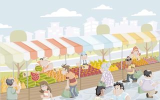 Drukke verkeersweg in het centrum van een metropool. 