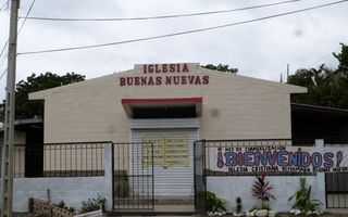 Archieffoto van het kerkgebouw Buenas Nevas in Portoviejo, Ecuador. beeld ZGG