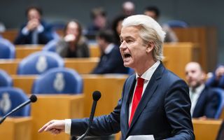 Geert Wilders in de Tweede Kamer.