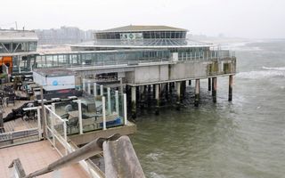 De Scheveningse Pier gezien vanaf de zee