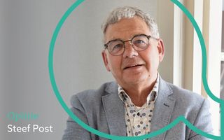Logo van de rubriek Welbeschouwd met een foto van auteur Steef Post