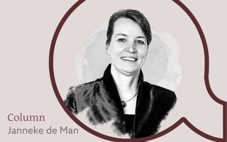 Logo van de column van Janneke de Man-van Ginkel