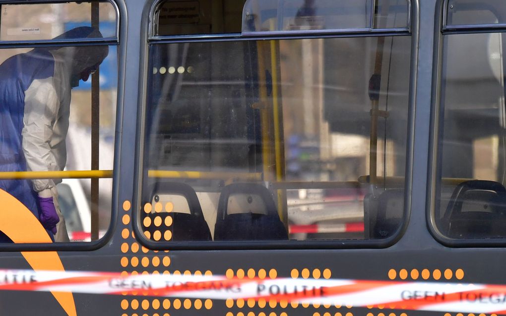 Onderzoek in de Utrechtse tram. beeld ANP