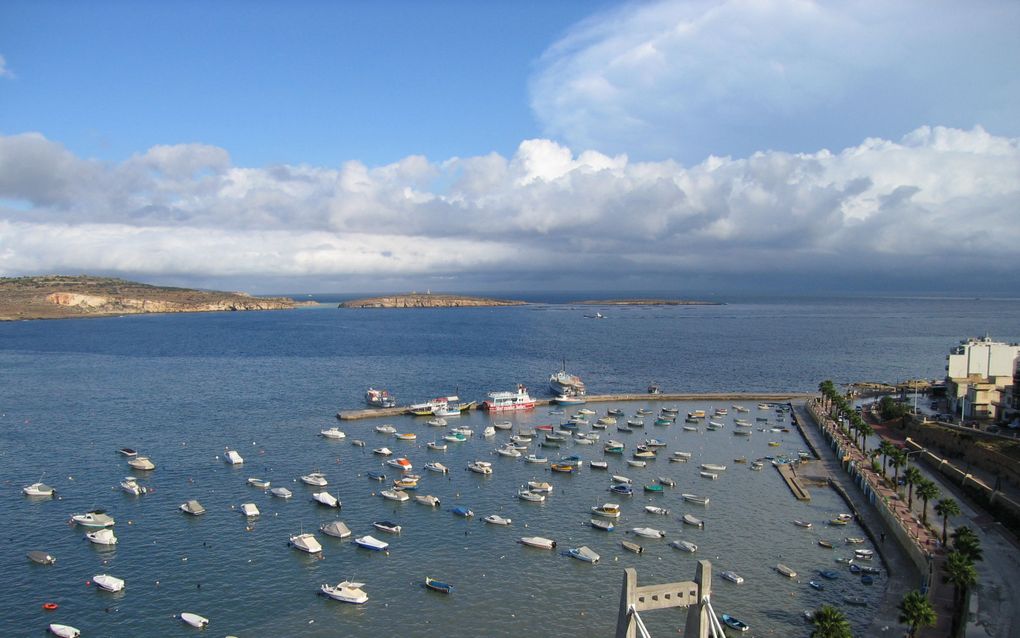 St. Paul’s Bay wordt aangewezen als de plaats waar Paulus in Handelingen 28 aan land zou zijn gekomen. Foto RD