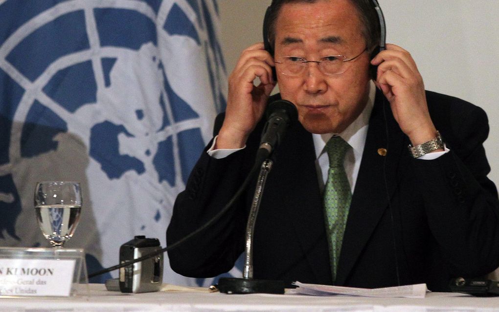 Secretaris-generaal van de VN Ban Ki-moon. Foto EPA