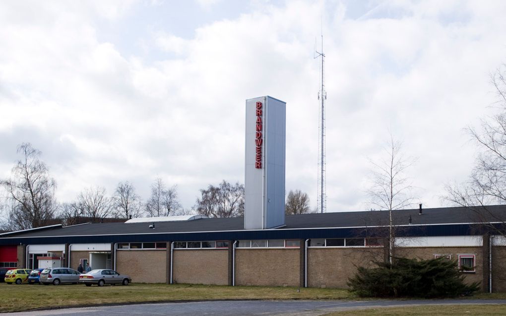 VEENDAM - De brandweerkazerne van Veendam. Bij een van de branden kwam een brandweerman om het leven. De verdachte is weer vrijgelaten, al blijft hij verdachte. Foto ANP