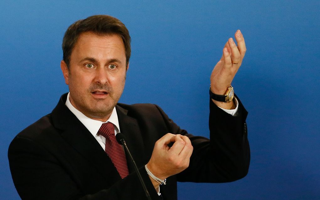 De premier van Luxemburg, Xavier Bettel. beeld EPA, Julien Warnand