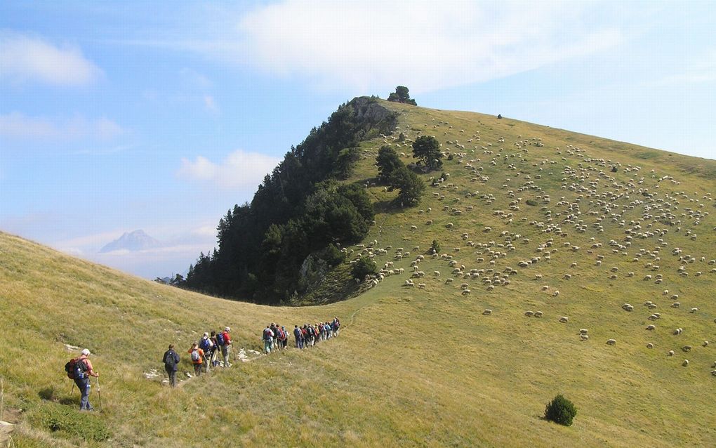 Hugenotenwandeling over de Col de Menée in Frankrijk. Foto Paul Zeller