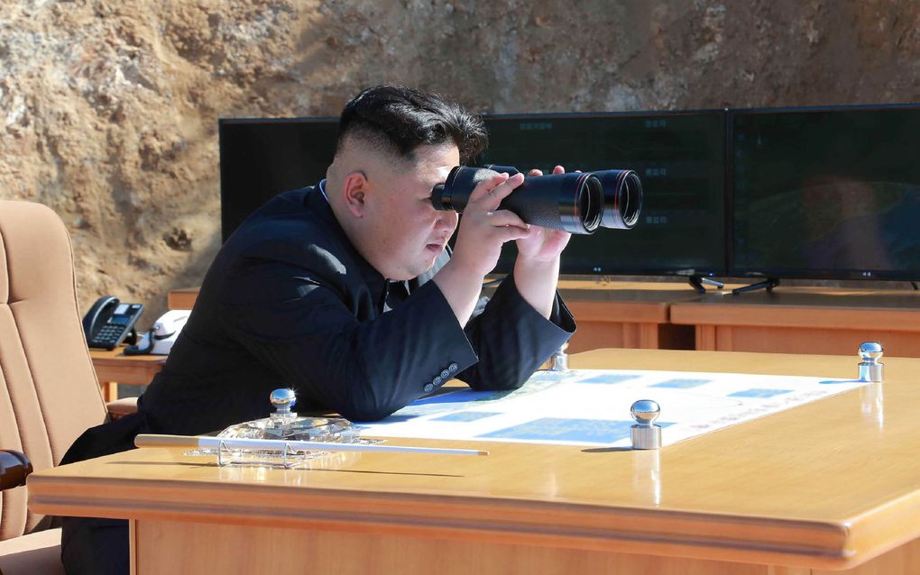 De Noord-Koreaanse dictator Kim Jong-Un. beeld AFP