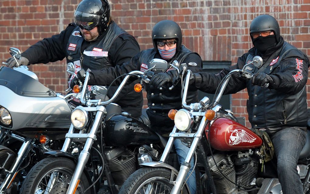 Vuurwapens in beslag genomen van Hells Angels in België. Foto EPA