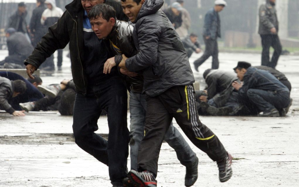 Geweld in Kirgyzië. Foto EPA