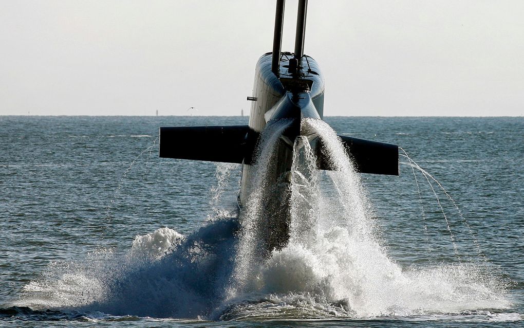 DEN HELDER - De Nederlandse onderzeeboot Hr.Ms. Bruinvis. Foto ANP