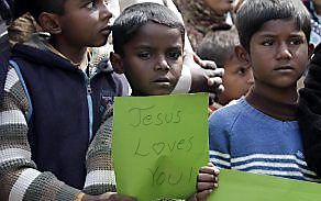 Christenen in Lahore, Pakistan.                   beeld EPA