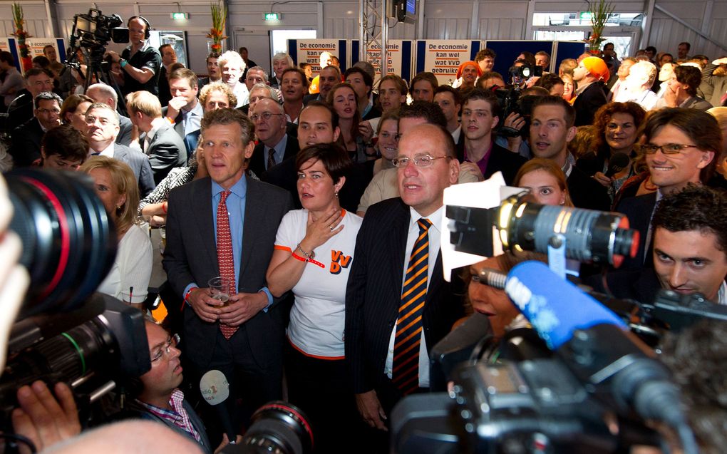 Verkiezingswinnaar Mark Rutte van de VVD heeft al gezegd dat hij voor 1 juli een nieuw kabinet wil hebben. Dat is zeer ambitieus. Foto ANP