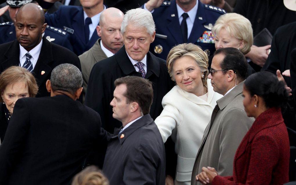 Clinton en Obama. beeld AFP