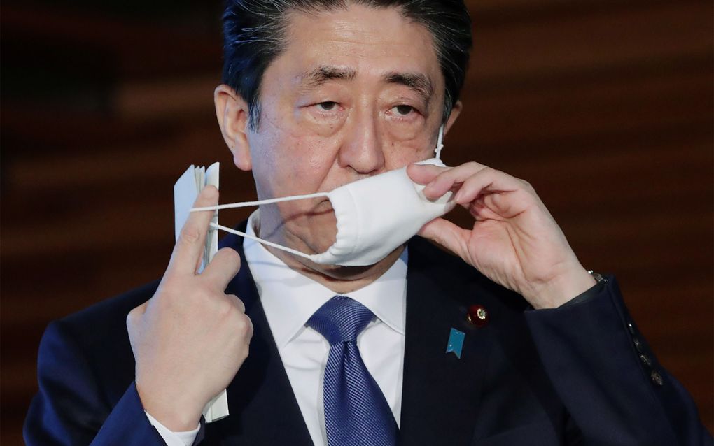 Premier Abe. beeld AFP