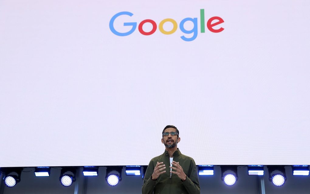 Google-topman Sundar Pichai. beeld AFP