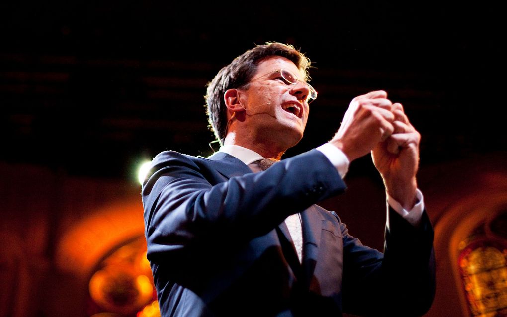 AMSTERDAM - VVD-leider Mark Rutte tijdens het verkiezingsgala in Amsterdam. Foto ANP