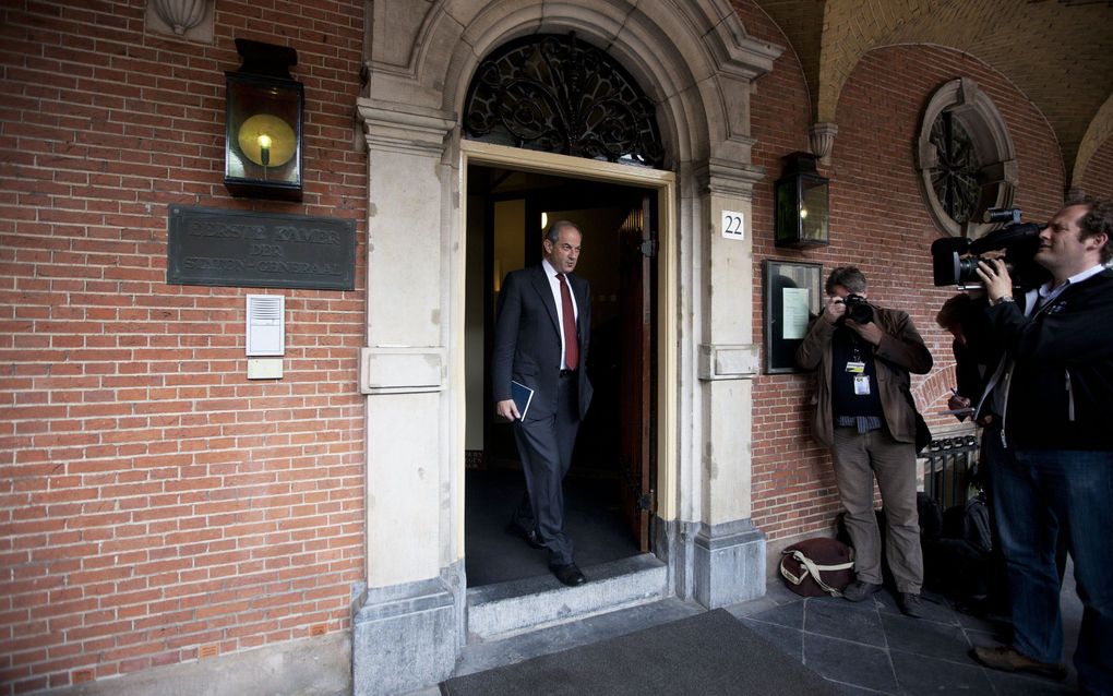 Cohen op het Binnenhof. Foto ANP