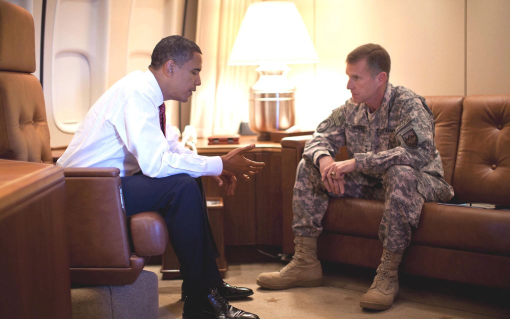 Obama ontmoet McChrystal woensdag op Het Witee Huis. Foto EPA