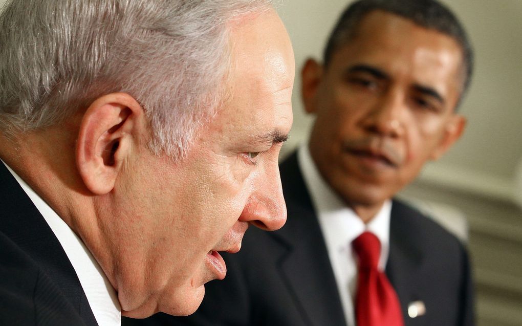 Netanyahu (l.) en Obama. Foto EPA