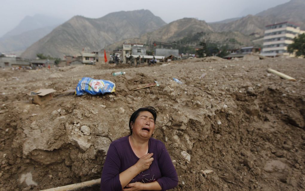 De aardverschuiving in China heeft aan zeker 702 mensen het leven gekost. Foto EPA