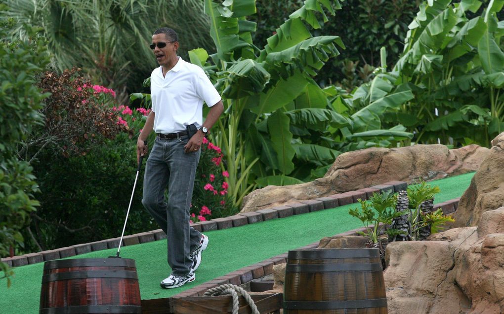 Obama neemt op 20 november deel aan een topontmoeting tussen de EU en de VS. Foto EPA