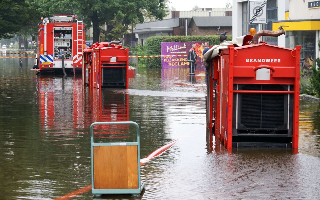 Wateroverlast in Lichtenvoorde. Foto ANP