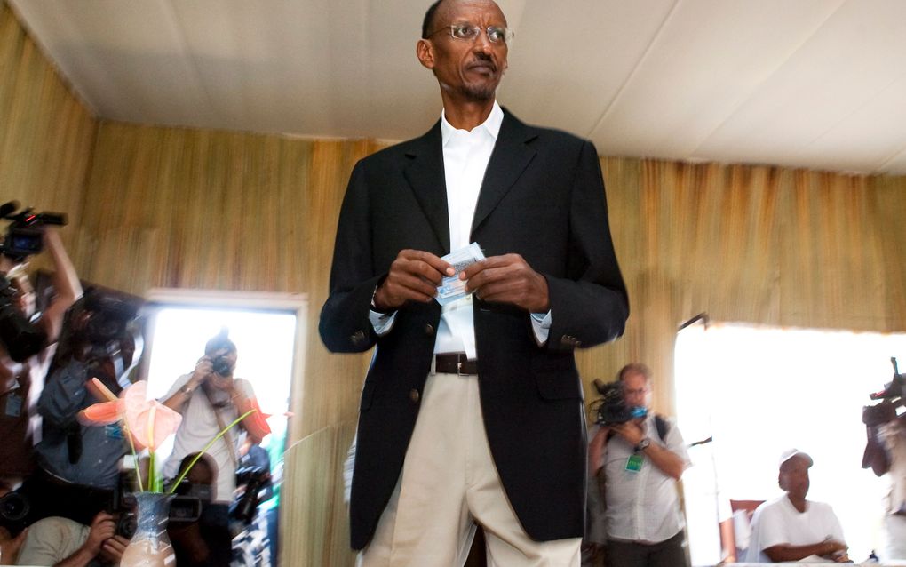 Kagame staat op overweldigende winst. Foto EPA