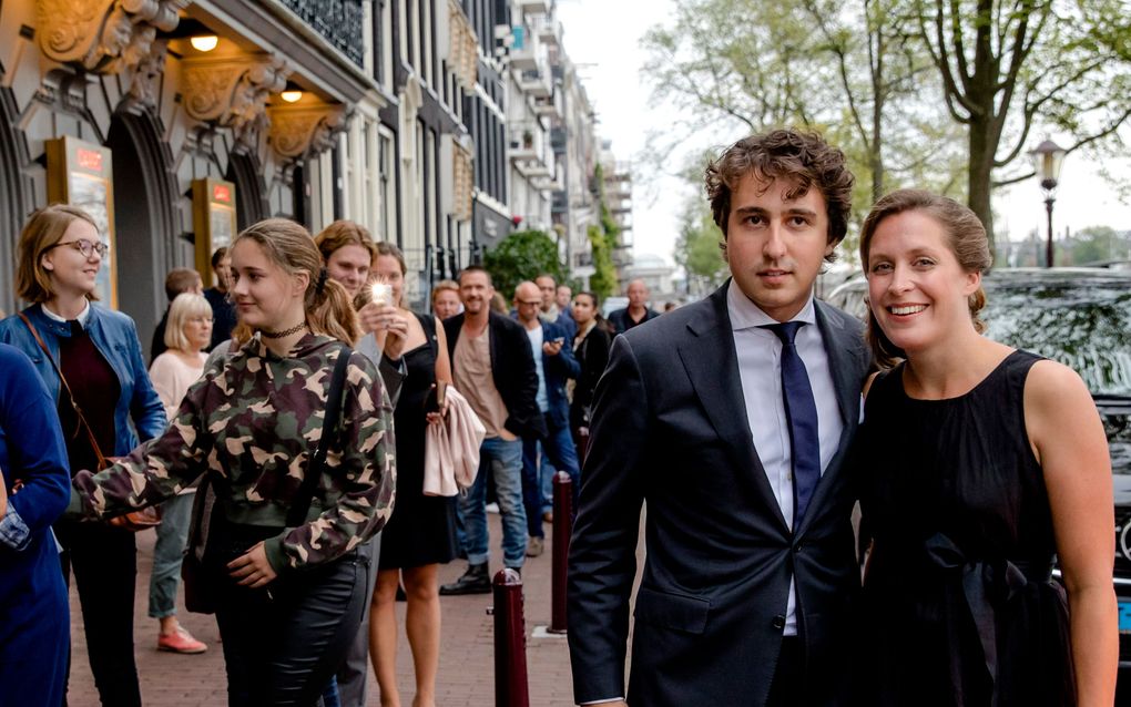 Klaver en zijn echtgenote in Amsterdam. beeld ANP