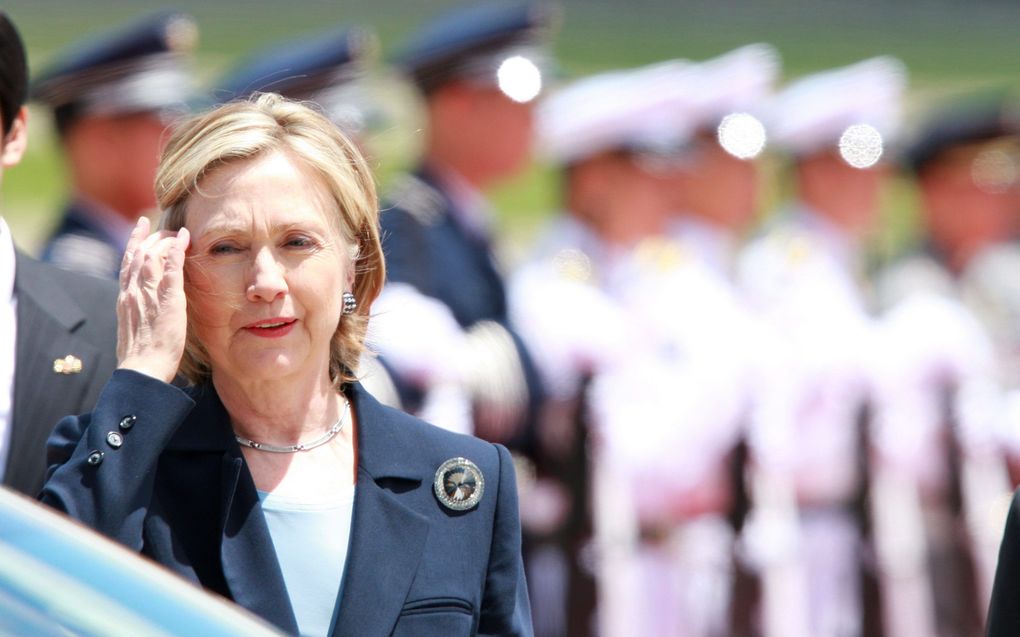 SEOUL - Clinton komt aan in Seoul. Foto EPA