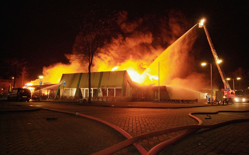 De Thermen brandde in 2007 volledig af. Foto ANP