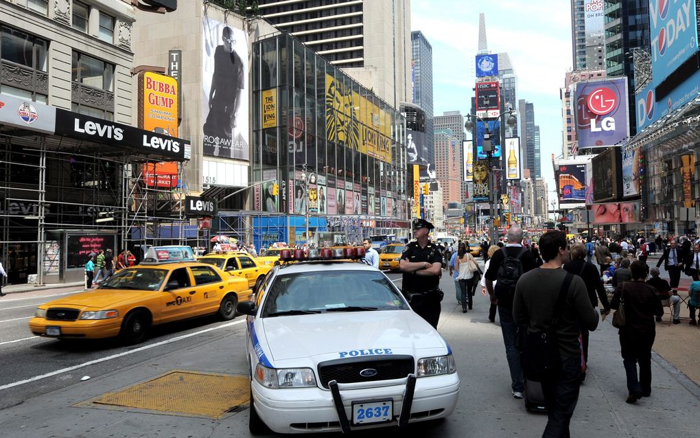 Times Square in New York afgezet na vondst bomauto. Foto EPA