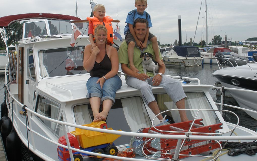 Het liefst vaart familie Daane samen met een andere boot. „Het is veiliger als je iemand in de buurt hebt” Foto RD