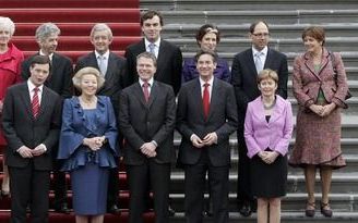 DEN HAAG - Het nieuwe kabinet presenteert zich donderdag aan de Tweede Kamer. Foto ANP