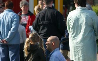 ZOETERMEER - Het plein van de katholieke basisschool De Spelevaert in Zoetermeer. Op de school werd zaterdag een bijeenkomst gehouden voor de klasgenoten van de meisjes die omkwamen bij het gezinsdrama in Zoetermeer. - Foto ANP