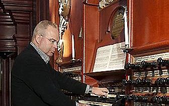 Organist Willem Harold Boog.                                Foto W.H. Boog