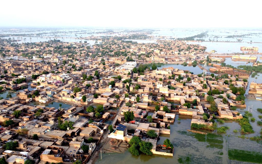 Luchtopname in de provincie Balochistan. beeld AFP, Fida HUSSAIN