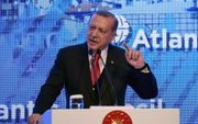 De Turkse president Erdogan. beeld AFP