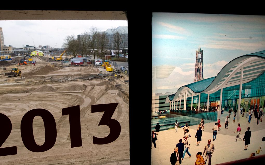 Werkzaamheden bij station Utrecht CS. Foto ANP