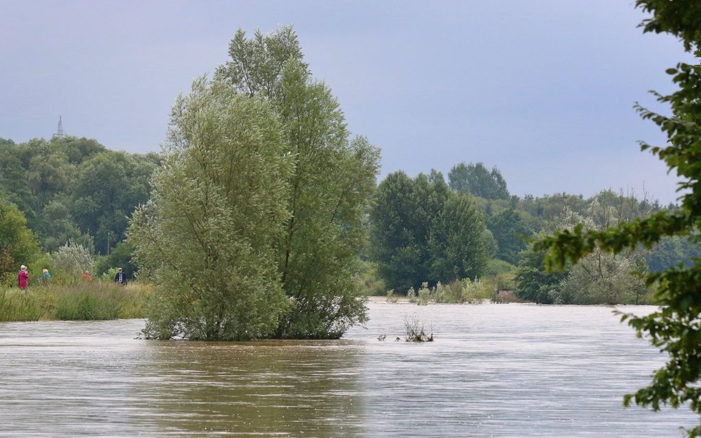 Wateroverlast in Hildesheim (Nedersaksen). beeld EPA