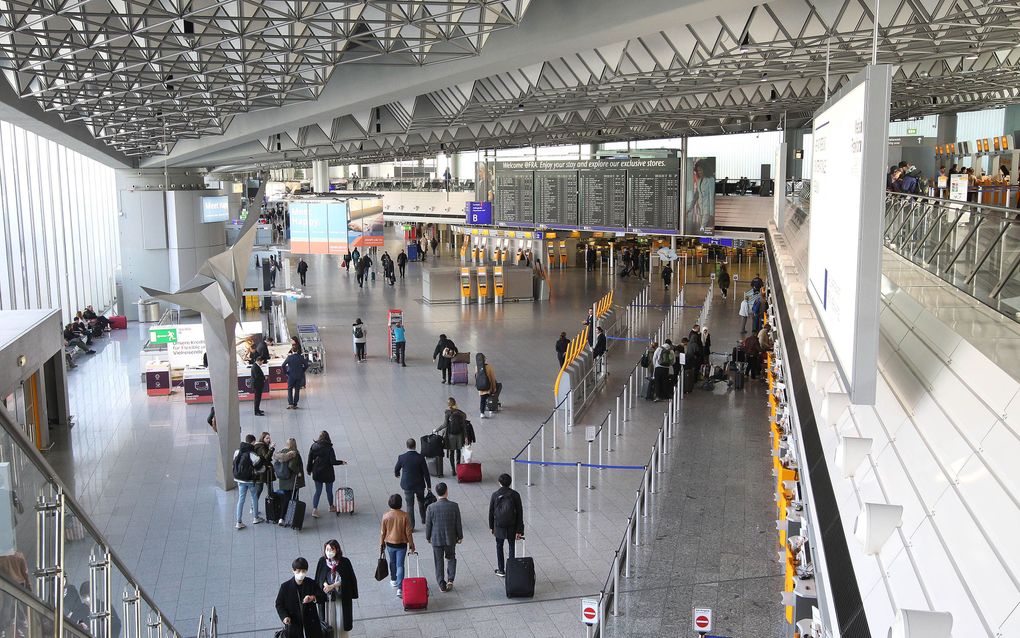 Luchthaven van Frankfurt. beeld AFP