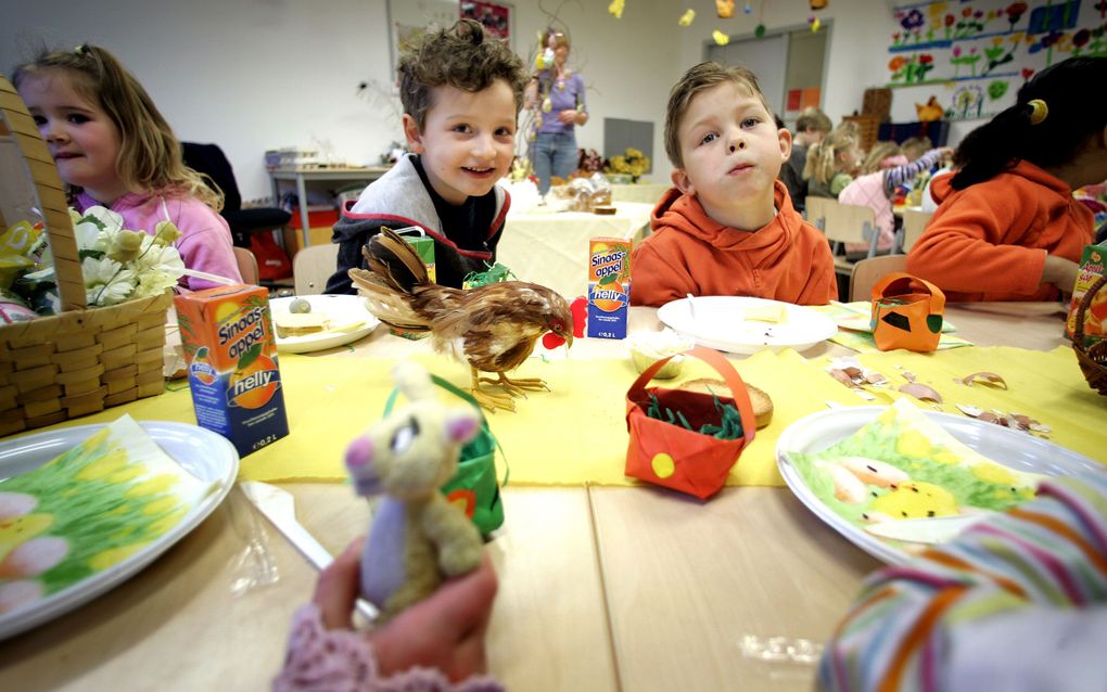 Demissionair minister Rouvoet van Onderwijs wil niet dat driejarigen al naar school gaan. Foto ANP