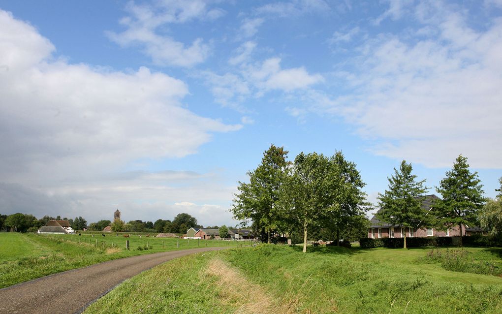 Azewijn en omgeving. Bewoners van het gebied in de Achterhoek zijn gekant tegen de komst van grootschalige bio-industrie, uit angst voor de gezondheid van de omwonenden en vanwege waardedaling van hun huizen.  Foto RD, Anton Dommerholt