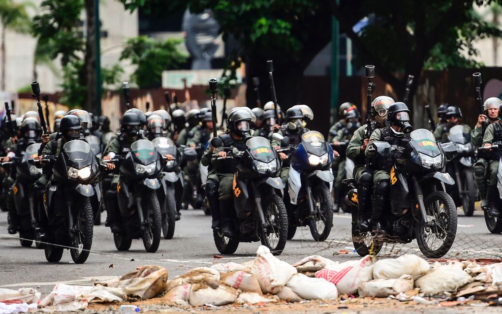 Onrust in Venezuela. beeld AFP