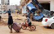 Verwoestingen in de Libische kustplaats Derna. beeld EPA